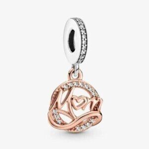 PANDORA Two-tone Mom Dangle Charm